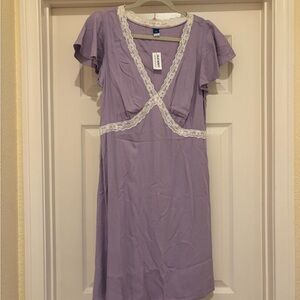 Old Navy Lavender Lace-Trim Chemise